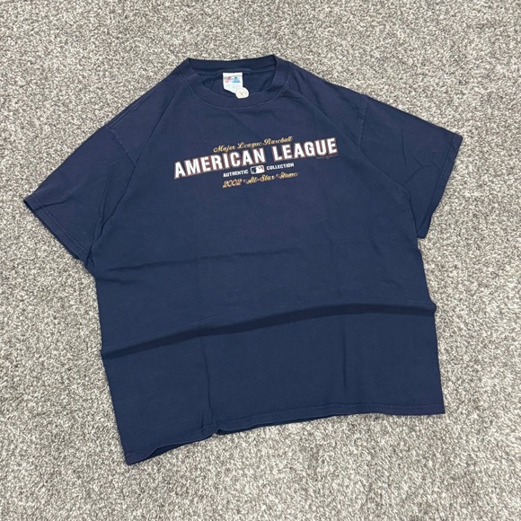 Majestic Other - VTG Majestic 2002 MLB All Star Game American League Navy Blue T-Shirt Mens XL